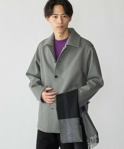 SHIPS / シップス マフラー・ショール・スヌード・ストール | SHIPS: カシミヤ ダブルフェイス チェック マフラー | 詳細14