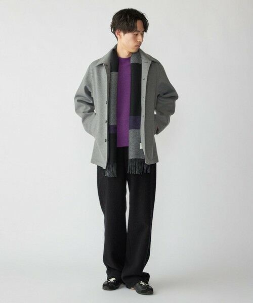 SHIPS / シップス マフラー・ショール・スヌード・ストール | SHIPS: カシミヤ ダブルフェイス チェック マフラー | 詳細15