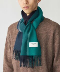 SHIPS / シップス マフラー・ショール・スヌード・ストール | SHIPS: カシミヤ ダブルフェイス パネル マフラー