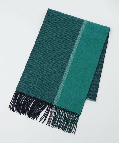 SHIPS / シップス マフラー・ショール・スヌード・ストール | SHIPS: カシミヤ ダブルフェイス パネル マフラー | 詳細8