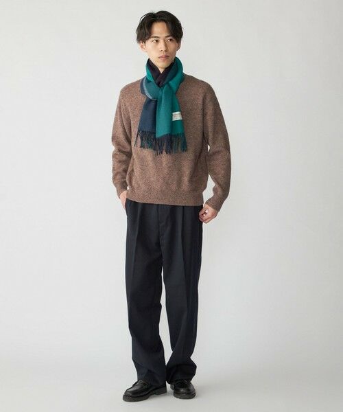 SHIPS / シップス マフラー・ショール・スヌード・ストール | SHIPS: カシミヤ ダブルフェイス パネル マフラー | 詳細5