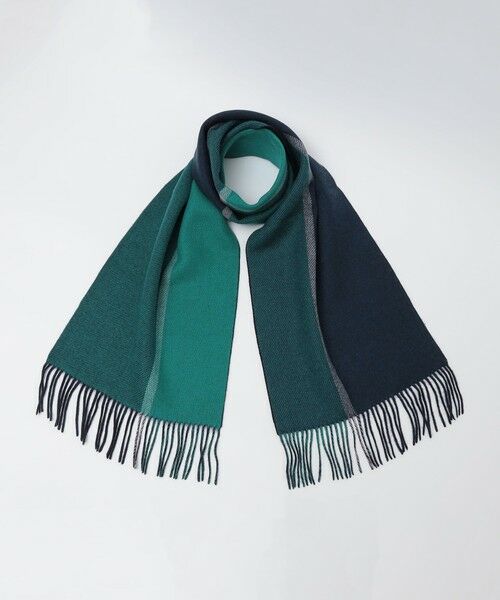 SHIPS / シップス マフラー・ショール・スヌード・ストール | SHIPS: カシミヤ ダブルフェイス パネル マフラー | 詳細6