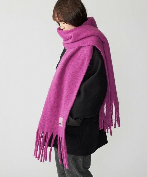 SHIPS / シップス マフラー・ショール・スヌード・ストール | City Ambient Products: シャギー ソリッド ボリューム マフラー | 詳細12