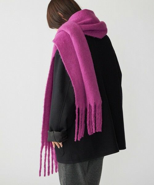 SHIPS / シップス マフラー・ショール・スヌード・ストール | City Ambient Products: シャギー ソリッド ボリューム マフラー | 詳細13