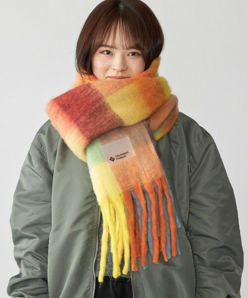 SHIPS / シップス マフラー・ショール・スヌード・ストール | City Ambient Products: シャギー チェック ボリューム マフラー | 詳細6