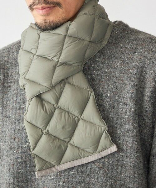 SHIPS / シップス マフラー・ショール・スヌード・ストール | 【SHIPS別注】TAION: 〈手洗い可能〉キルティング ダウン マフラー | 詳細4