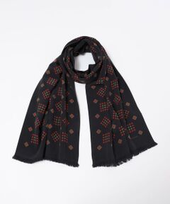 SHIPS / シップス マフラー・ショール・スヌード・ストール | 【SHIPS別注】Fratelli Luigi: スクエア モチーフ プリント スカーフ