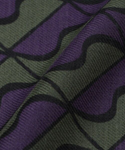 SHIPS / シップス マフラー・ショール・スヌード・ストール | Vincenzo Miozza: ウェーブ スクエア スカーフ | 詳細2