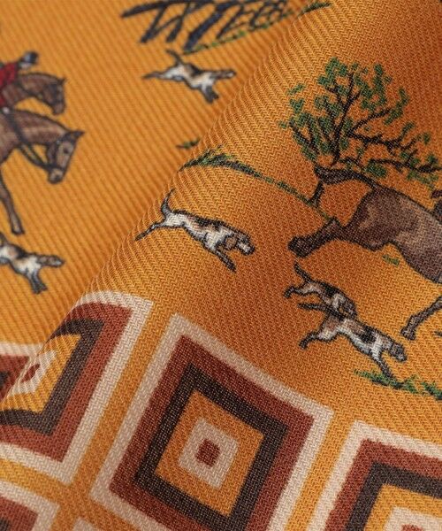 SHIPS / シップス マフラー・ショール・スヌード・ストール | Vincenzo Miozza: ホース プリント スカーフ | 詳細2