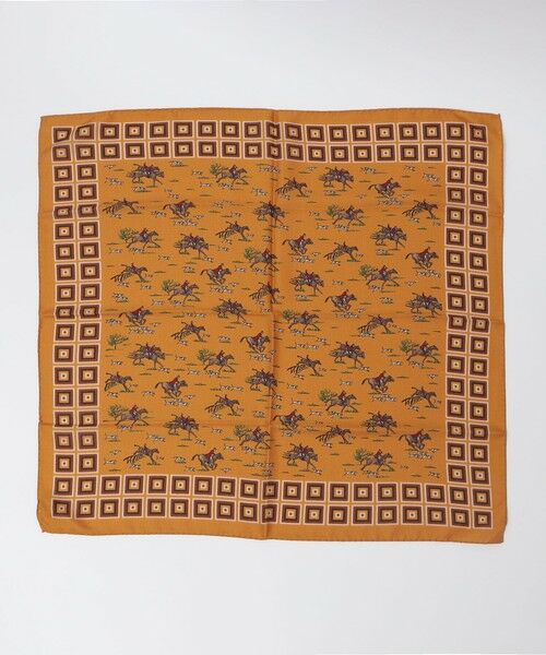 SHIPS / シップス マフラー・ショール・スヌード・ストール | Vincenzo Miozza: ホース プリント スカーフ | 詳細3