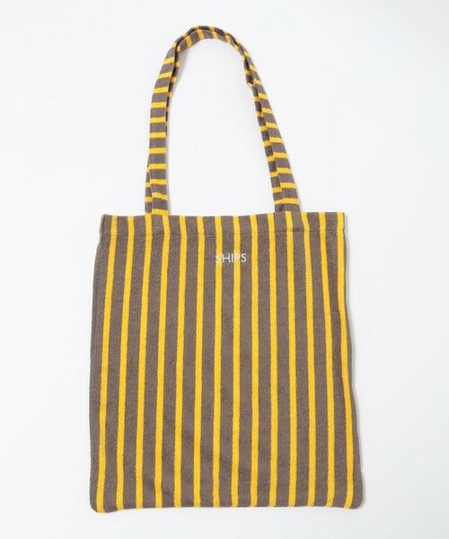 SHIPS / シップス リュック・バックパック | 【WEB限定】SHIPS: パイル ストライプ SHIPSロゴ エンブロイダリー トート バッグ | 詳細11