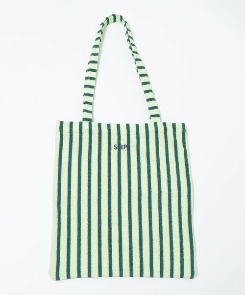 SHIPS / シップス リュック・バックパック | 【WEB限定】SHIPS: パイル ストライプ SHIPSロゴ エンブロイダリー トート バッグ | 詳細13