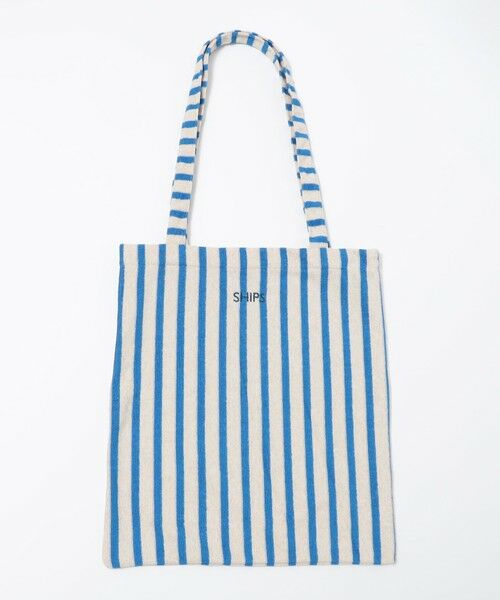 SHIPS / シップス リュック・バックパック | 【WEB限定】SHIPS: パイル ストライプ SHIPSロゴ エンブロイダリー トート バッグ | 詳細16