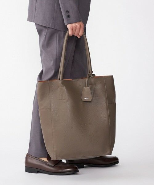 SHIPS / シップス リュック・バックパック | 【WEB限定】SHIPS: 合成皮革 ヴァーティカル ビズ トート バッグ (クラッチバッグ付き) | 詳細16