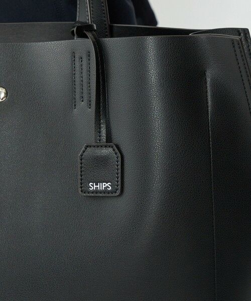 SHIPS / シップス リュック・バックパック | 【WEB限定】SHIPS: ライトウェイト 合成皮革 ビズ ホリゾンタル ジップ ブリーフ バッグ | 詳細5