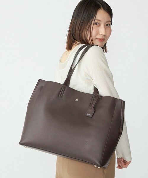 SHIPS / シップス リュック・バックパック | 【WEB限定】SHIPS: ライトウェイト 合成皮革 ビズ ホリゾンタル ジップ ブリーフ バッグ | 詳細10