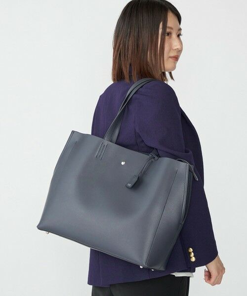 SHIPS / シップス リュック・バックパック | 【WEB限定】SHIPS: ライトウェイト 合成皮革 ビズ ホリゾンタル ジップ ブリーフ バッグ | 詳細15