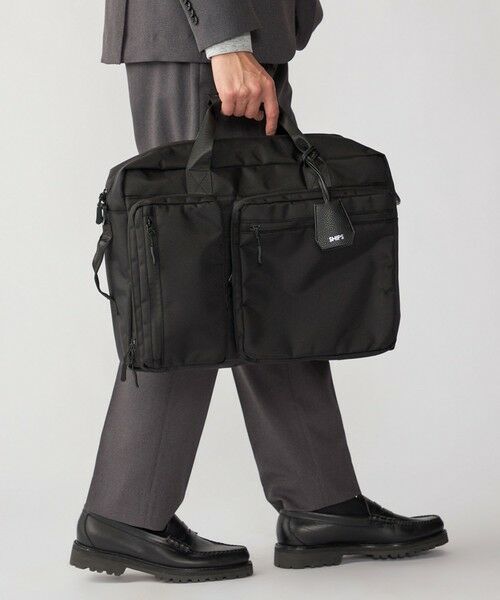 セール】 【WEB限定】SHIPS: 3WAY ビズ ワイド ブリーフ バッグ
