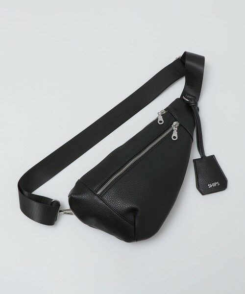 SHIPS / シップス ショルダーバッグ | 【WEB限定】SHIPS: 合成皮革 ティアーズルック ワンショルダー バッグ | 詳細4