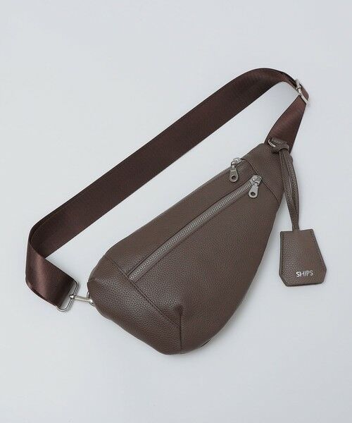 SHIPS / シップス ショルダーバッグ | 【WEB限定】SHIPS: 合成皮革 ティアーズルック ワンショルダー バッグ | 詳細8