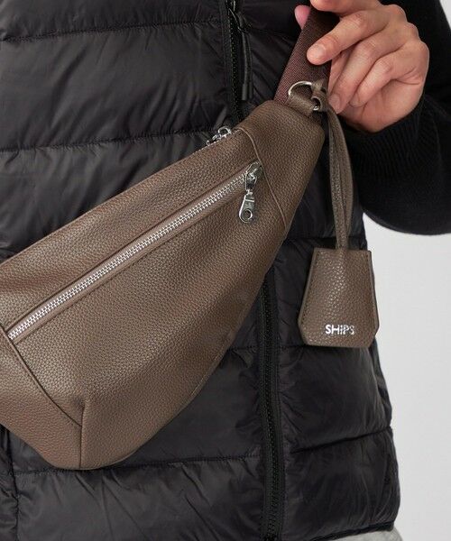 SHIPS / シップス ショルダーバッグ | 【WEB限定】SHIPS: 合成皮革 ティアーズルック ワンショルダー バッグ | 詳細5