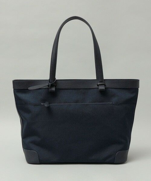 SHIPS / シップス トートバッグ | SHIPS: シュリンクレザー × ファブリック コンビ トートバッグ | 詳細10