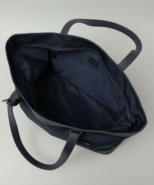 SHIPS / シップス トートバッグ | SHIPS: シュリンクレザー × ファブリック コンビ トートバッグ | 詳細15