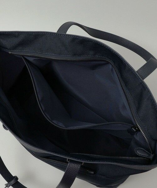 SHIPS / シップス トートバッグ | SHIPS: シュリンクレザー × ファブリック コンビ トートバッグ | 詳細16