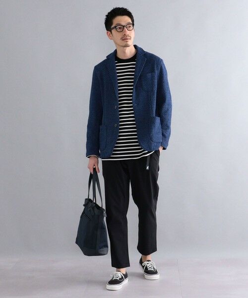 SHIPS / シップス トートバッグ | SHIPS: シュリンクレザー × ファブリック コンビ トートバッグ | 詳細9