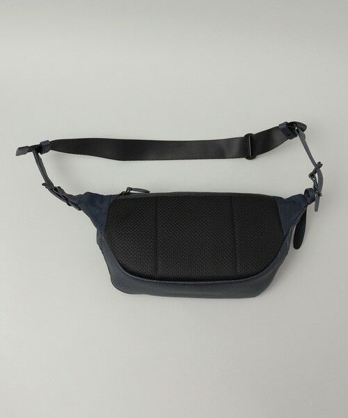 SHIPS / シップス メッセンジャーバッグ・ウエストポーチ | SHIPS: シュリンクレザー × ファブリック コンビ ウエスト バッグ (ボディバッグ) | 詳細8