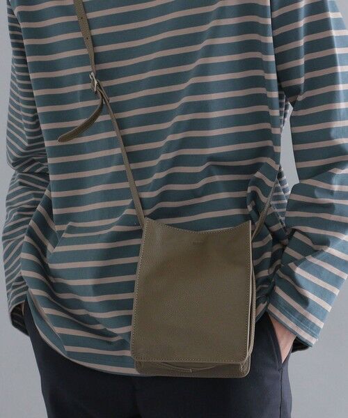 SHIPS / シップス ショルダーバッグ | SHIPS: レザー スクエア ショルダーバッグ | 詳細1