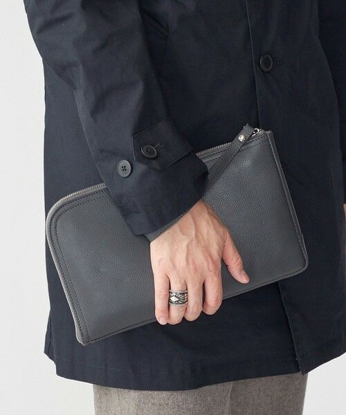 SHIPS / シップス クラッチ・パーティバッグ | SHIPS: スマート レザー クラッチバッグ | 詳細1