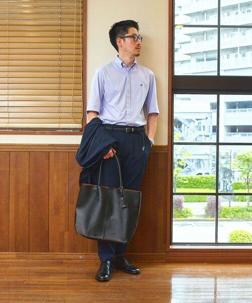 SHIPS / シップス トートバッグ | 【WEB限定】SHIPS: 合成皮革 ビズ トート バッグ (クラッチバッグ付き) | 詳細1