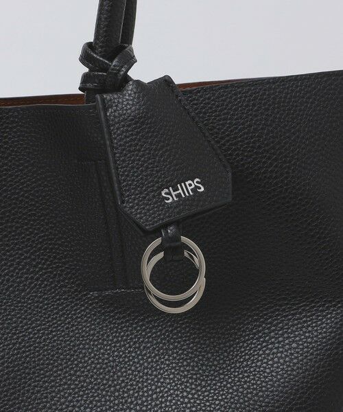 SHIPS / シップス トートバッグ | 【WEB限定】SHIPS: 合成皮革 ビズ トート バッグ (クラッチバッグ付き) | 詳細7