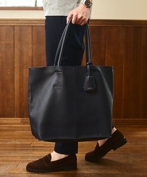SHIPS / シップス トートバッグ | 【WEB限定】SHIPS: 合成皮革 ビズ トート バッグ (クラッチバッグ付き) | 詳細16
