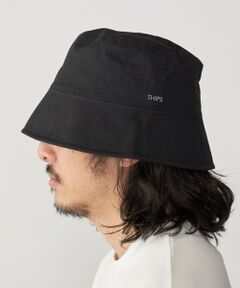 SHIPS / シップス ニットキャップ | 【WEB限定】SHIPS: マイクロ SHIPSロゴ エンブロイダリー オーバーフィット バケットハット