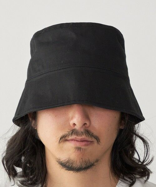 SHIPS / シップス ニットキャップ | 【WEB限定】SHIPS: マイクロ SHIPSロゴ エンブロイダリー オーバーフィット バケットハット | 詳細1