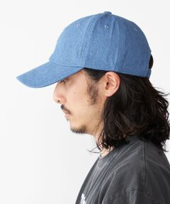SHIPS / シップス ニットキャップ | 【WEB限定】SHIPS: ワンポイント ロゴ エンブロイダリー オーバーフィット デニム キャップ