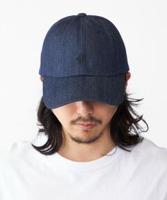 SHIPS / シップス ニットキャップ | 【WEB限定】SHIPS: ワンポイント ロゴ エンブロイダリー オーバーフィット デニム キャップ