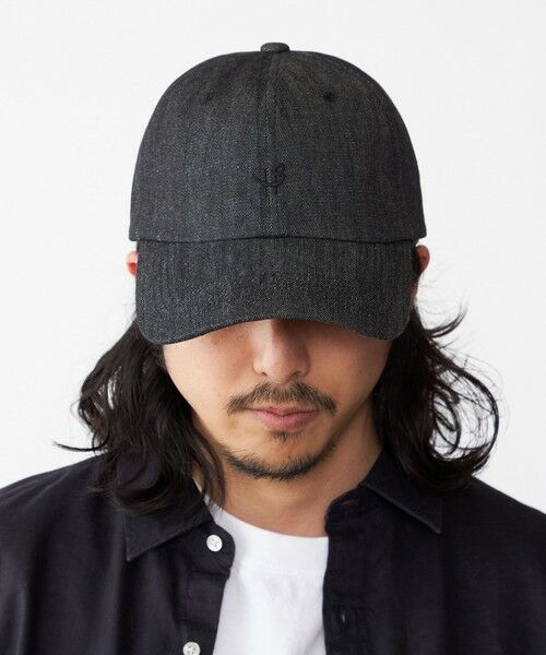 SHIPS / シップス キャップ | 【WEB限定】SHIPS: ワンポイント ロゴ エンブロイダリー オーバーフィット デニム キャップ | 詳細1