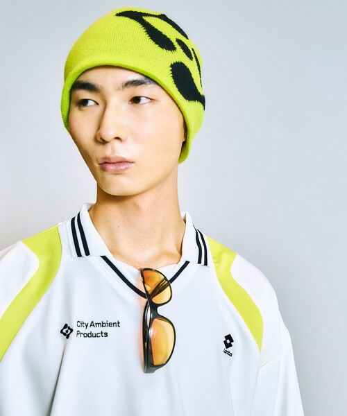 SHIPS / シップス ニットキャップ | City Ambient Products:〈手洗い可能〉ロゴ ビーニー ニット帽 | 詳細23