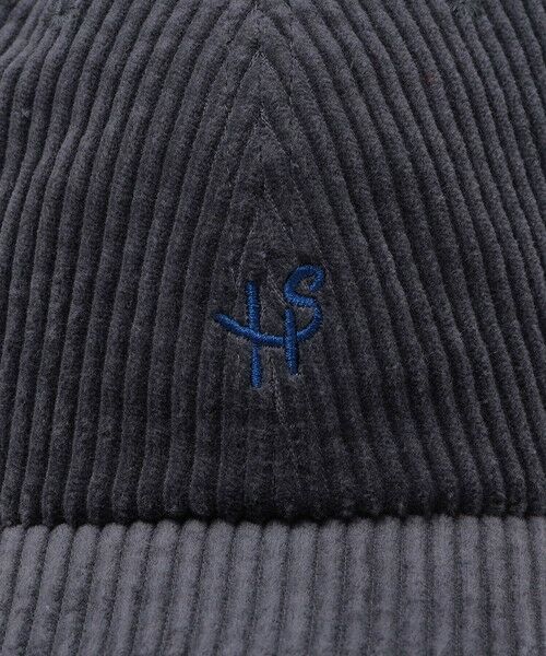 SHIPS / シップス ニットキャップ | 【WEB限定】SHIPS: ワンポイント ロゴ 刺繍 コーデュロイ オーバーフィット キャップ | 詳細6