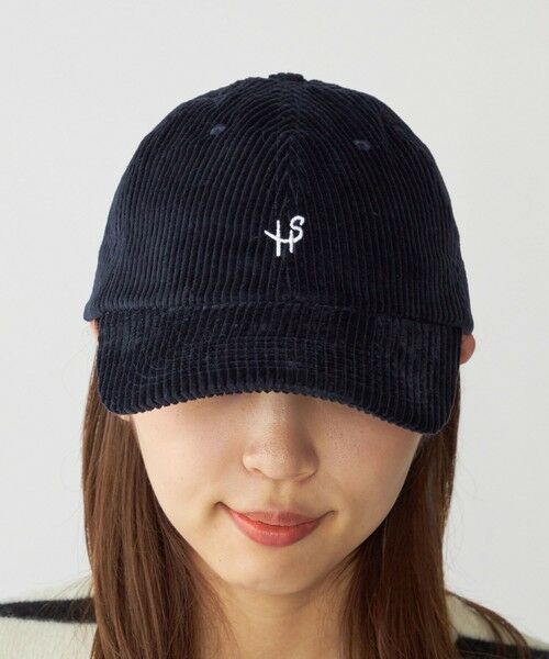 SHIPS / シップス ニットキャップ | 【WEB限定】SHIPS: ワンポイント ロゴ 刺繍 コーデュロイ オーバーフィット キャップ | 詳細15