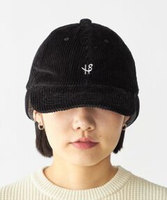 SHIPS / シップス ニットキャップ | 【WEB限定】SHIPS: ワンポイント ロゴ 刺繍 コーデュロイ ボア オーバーフィット キャップ