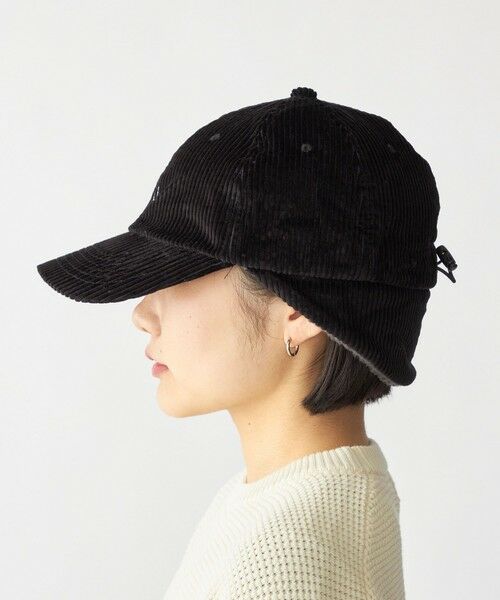 SHIPS / シップス キャップ | 【WEB限定】SHIPS: ワンポイント ロゴ 刺繍 コーデュロイ ボア オーバーフィット キャップ | 詳細1