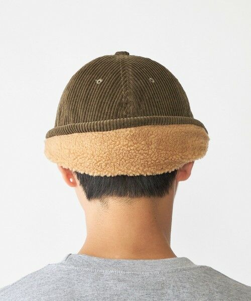 SHIPS / シップス キャップ | 【WEB限定】SHIPS: ワンポイント ロゴ 刺繍 コーデュロイ ボア オーバーフィット キャップ | 詳細13