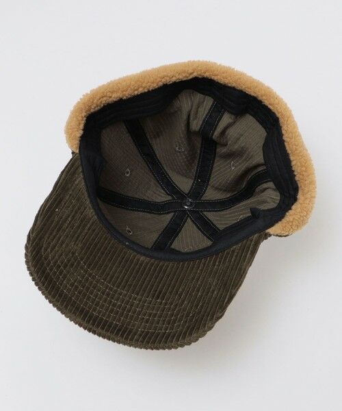 SHIPS / シップス キャップ | 【WEB限定】SHIPS: ワンポイント ロゴ 刺繍 コーデュロイ ボア オーバーフィット キャップ | 詳細19