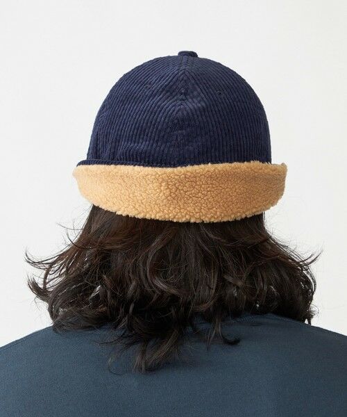 SHIPS / シップス キャップ | 【WEB限定】SHIPS: ワンポイント ロゴ 刺繍 コーデュロイ ボア オーバーフィット キャップ | 詳細21