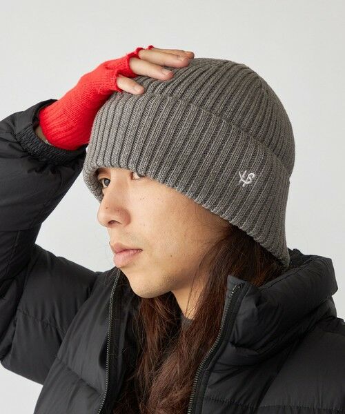 SHIPS / シップス ニットキャップ | 【WEB限定】SHIPS: オーバーフィット ワンポイント エンブロイダリー ワッチキャップ ニット帽 | 詳細1