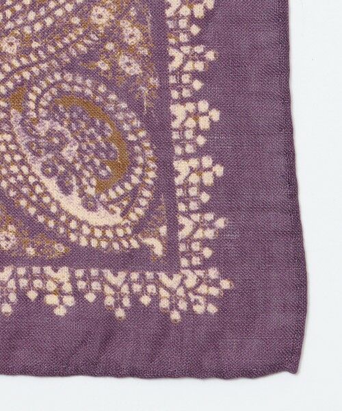 SHIPS / シップス ハンカチ | Puccini: リネン バンダナ柄 チーフ | 詳細1